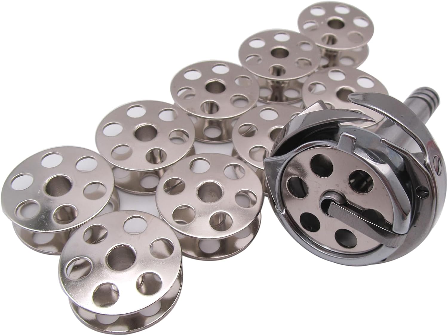 CKPSMS Brand-Undertrimmer Rotary Hook&Bobbins Compatible with/Replacement for Mitsubishi Brand LU2-4430-B1T,LU2-4650-B1T,LU2-4710-B1T,Highlead Brand GC20618-1D/2D,Golden Wheel Brand CS-8172BT