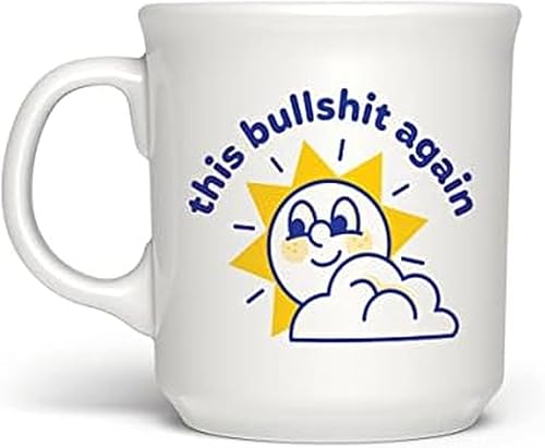 Genuine Fred This BS Again - Taza con texto en inglés "Say Anything", multicolor, 16 onzas