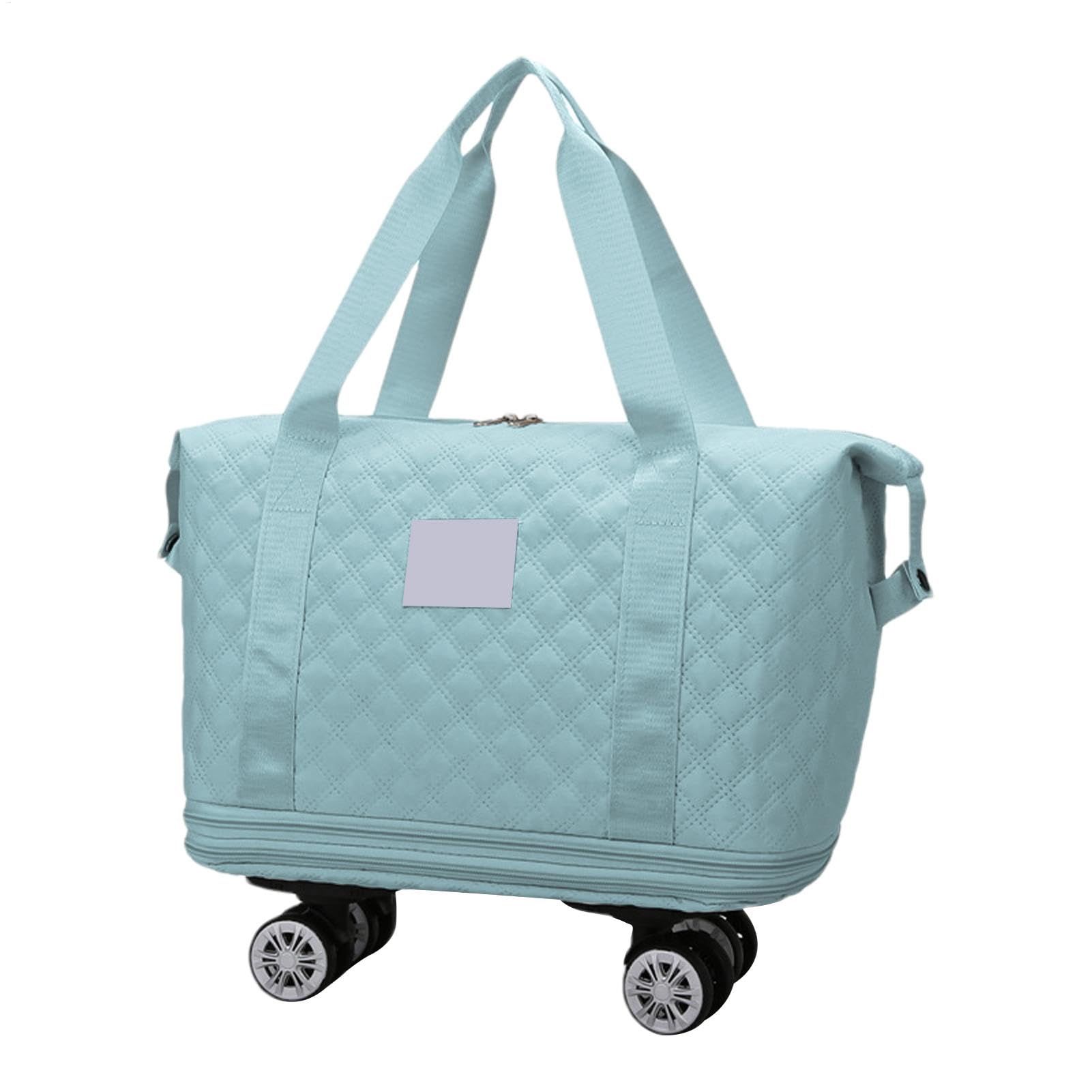 Bolsa de Viaje con Ruedas, Bolsa de Viaje Plegable Extensible | equipaje de mano con ruedas extraíbles, bolsa de fin de semana para mujer, equipaje de mano con compartimento húmedo para