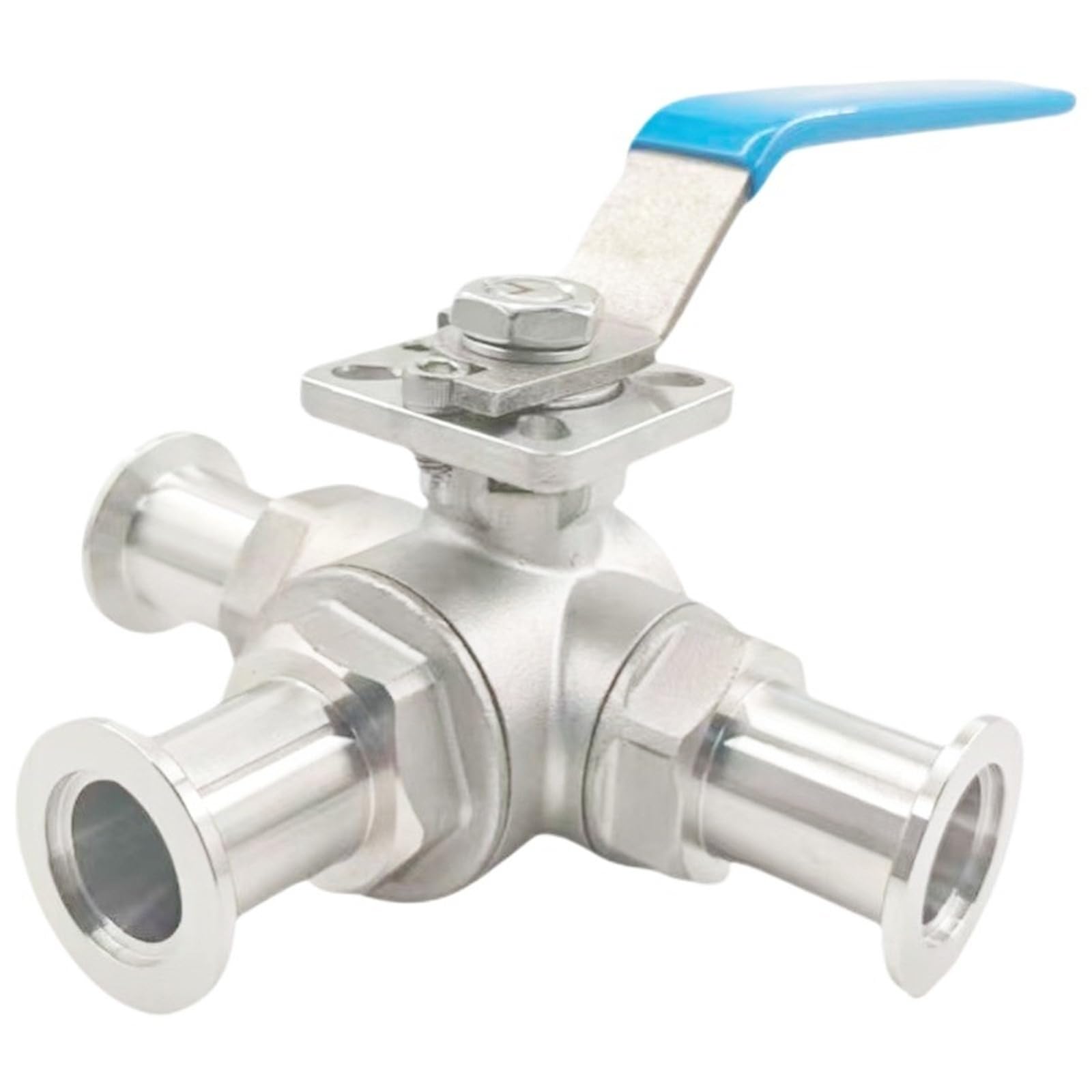 ISO-KF High Vacuum Three-Way Ball Valve L/T Type Flow KF16 KF25 KF40 KF50 - Technology Components（NW）(KF16,L Type)
