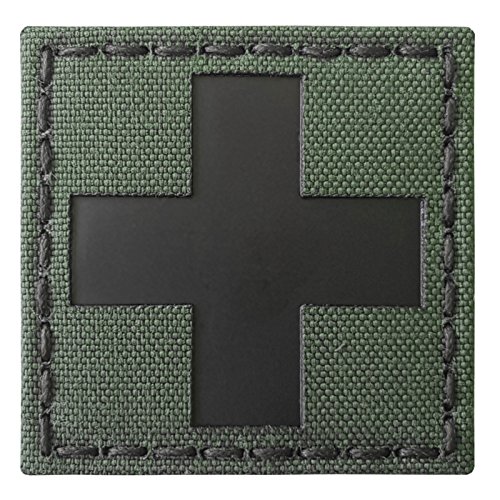 Od Green Infrared Ir Med Medical Ems Emt 2X2 Olive Drab Tactical Morale Touch Fastener Patch #TOP4