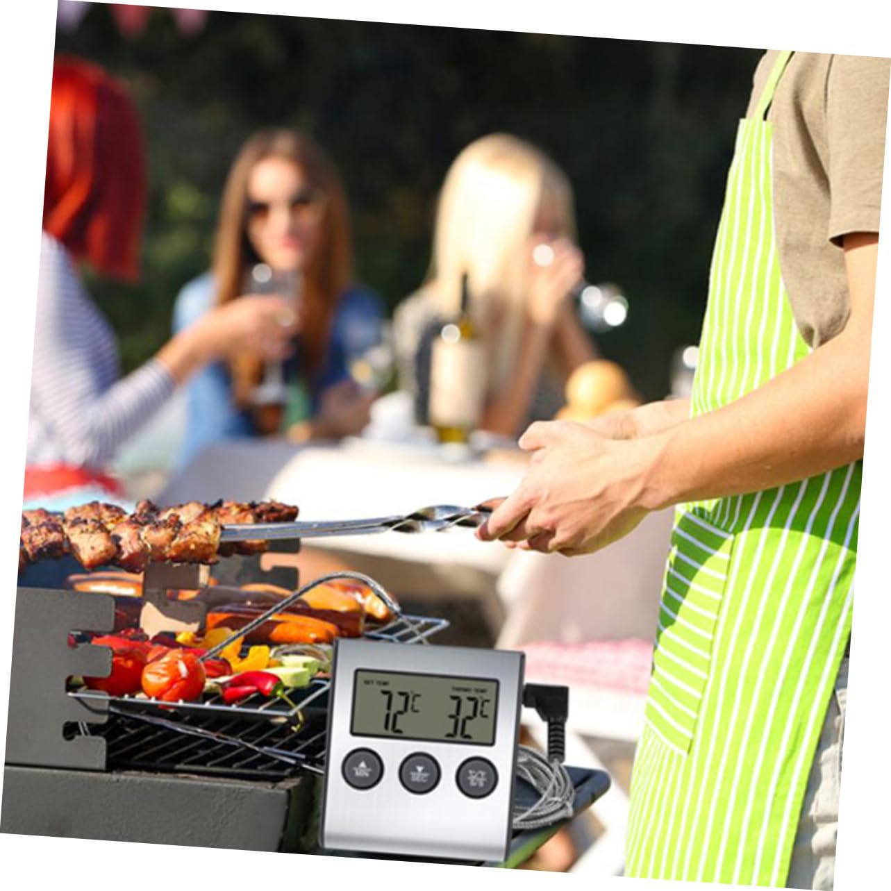 PRETYZOOM 3sets Oven Thermometer Household Thermometer Baking Meat Probe Compact Portable for Easy Storage