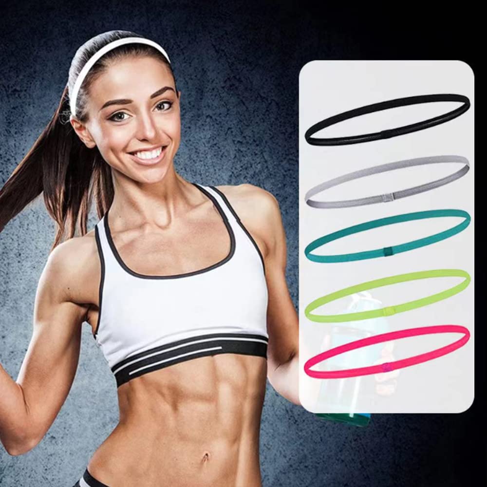 Fasce Sportive Antiscivolo Per Bambini - 5 Pezzi Colorate In Tessuto E Silicone - Per Yoga, Corsa - Foto 10