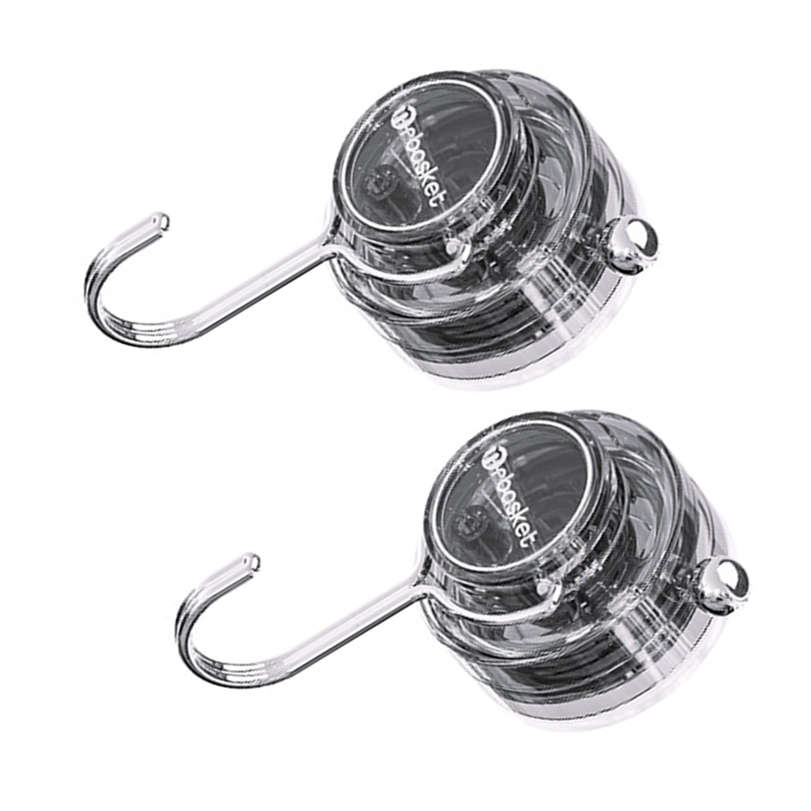 Xjdzineq 2 Pieces Suction Cup Clip Portable Accessory for Secure Hanging in Bathrooms and Kitchens Clear Designs Hook Holders Shower Hook