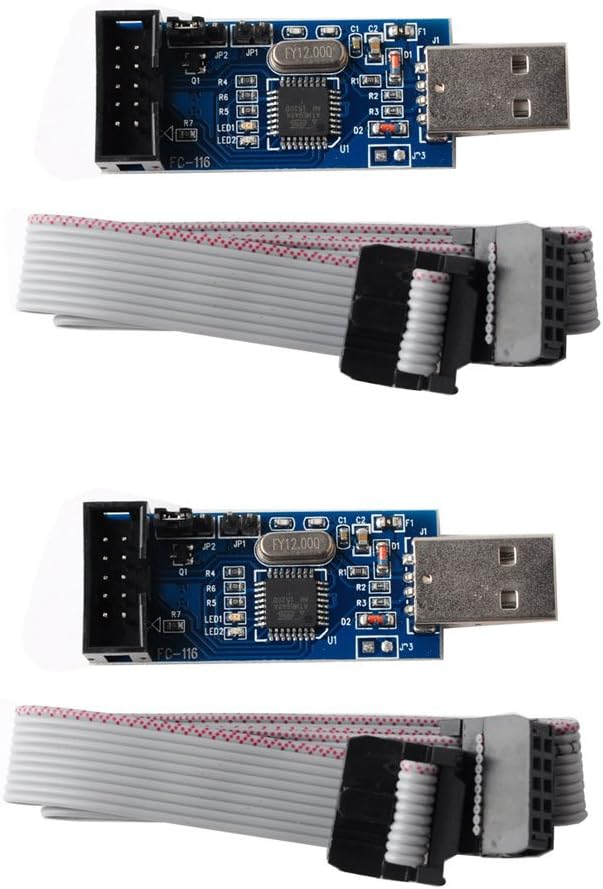 Diymall 51 AVR ISP Programmer Downloader Usbasp for Atmel AVR Atmega Attiny 51 Board 2pcs