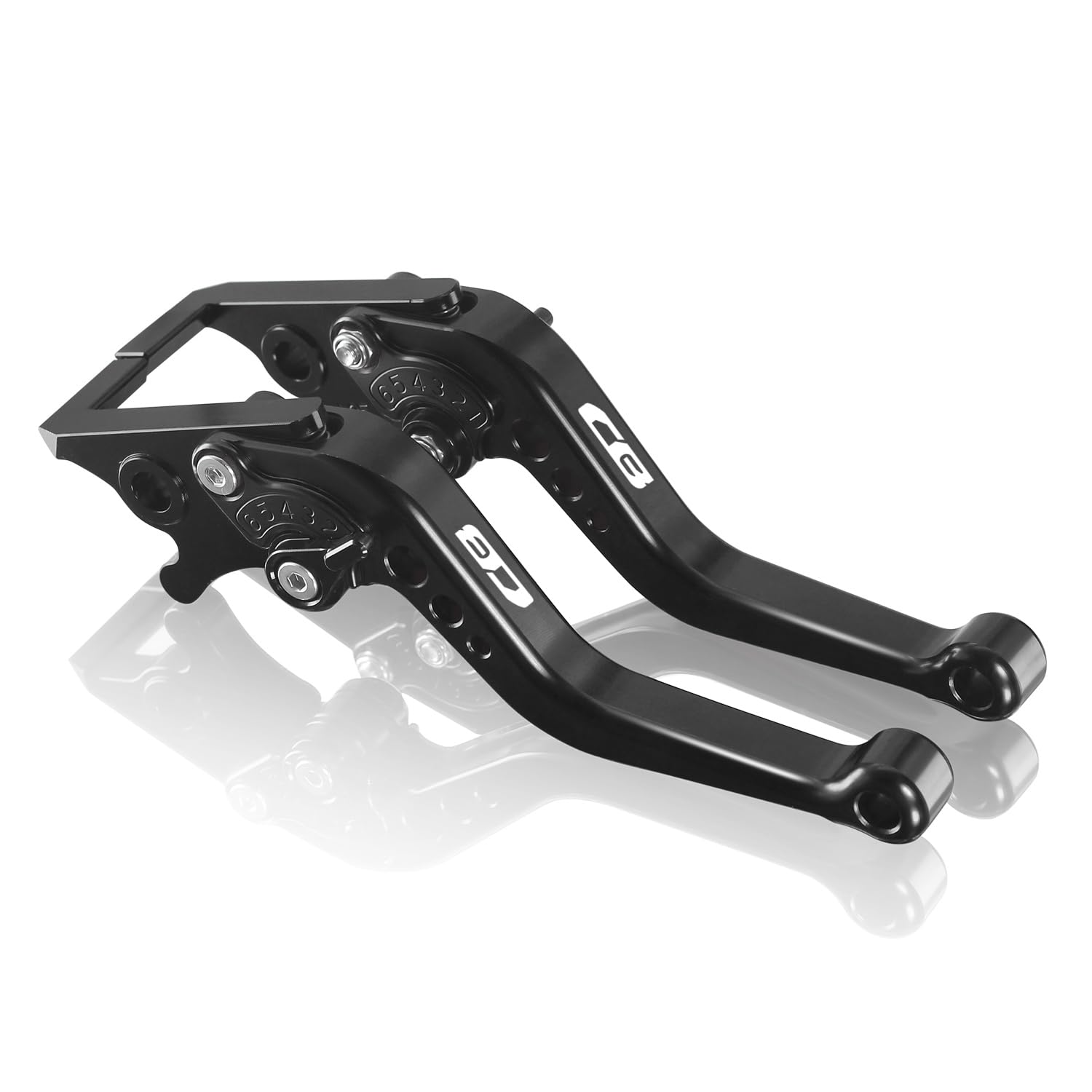 MFGZD CNC Réglable Moto Levier D'embrayage De Frein Court Pour CBR500R CB500F 2013-2018 / CB300R 2018-2024 / CBR300R CB300F 2014-2020 / CB190X 2017-2018 / CBR250R 2011-2017 (Noir)