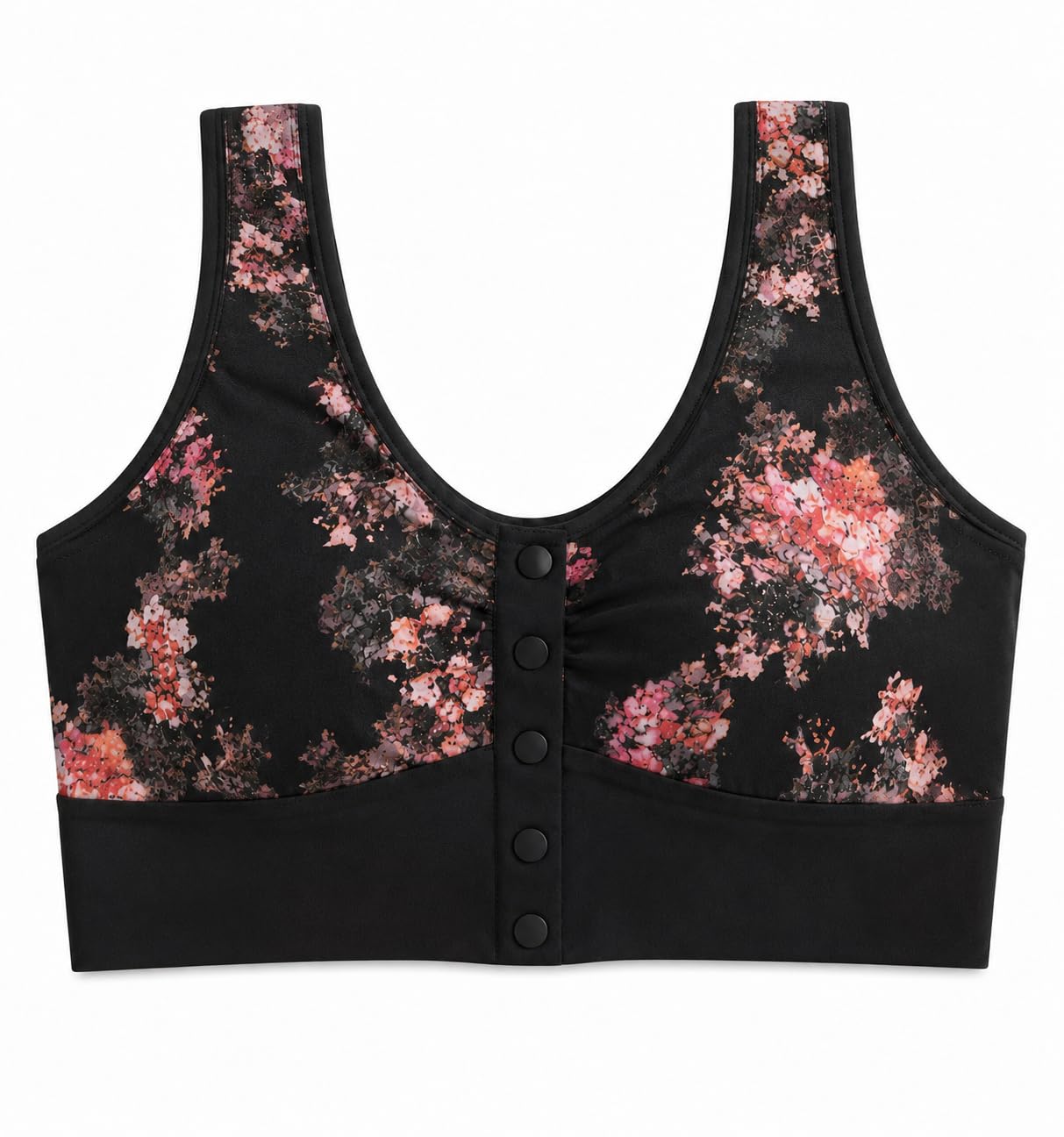 Women's Front Closure Wireless Comfort Bra | Non-Padded Full Coverage Floral Print Everyday Bra-image-36
