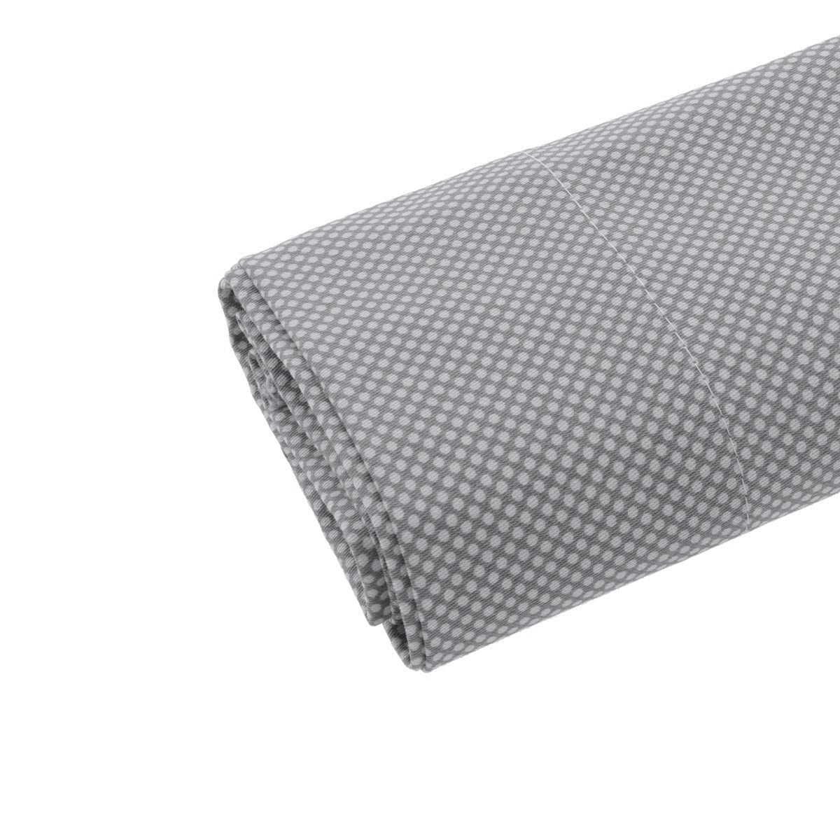 Cambrass - Juego 3 Piezas sábanas de Cuna - Bajera, encimera y Funda Almohada - 100% algodón - Essentia Gris 120x180x1 cm