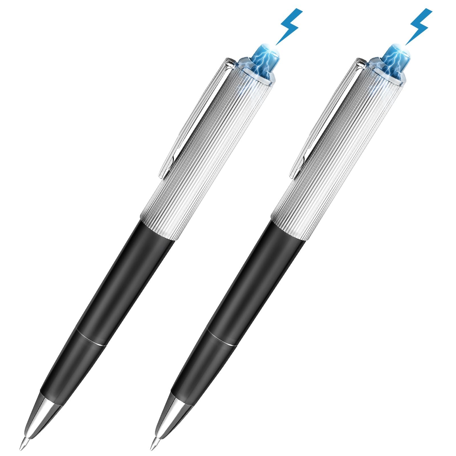 Azonee Shocking Pen Prank Toy Pen 4pcs, Electric Ballpoint Pen Joke Toy For Halloween, Shocking Pen Fun Toy, Trick Prank Gag Gadget, Joke to Friend, Writable Ballpoint Pen Toy for Kids Adults