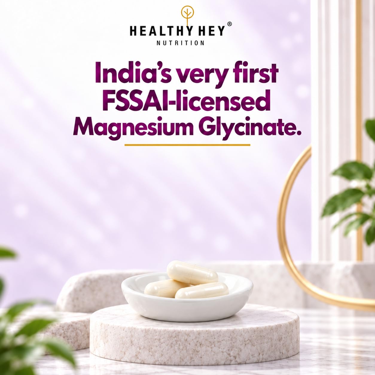 HealthyHey Nutrition Magnesium Glycinate Supplement High Absorption for Sleep, Cramps, & Nerves Health - 90 Vegetable Capsules — Amazon image 6