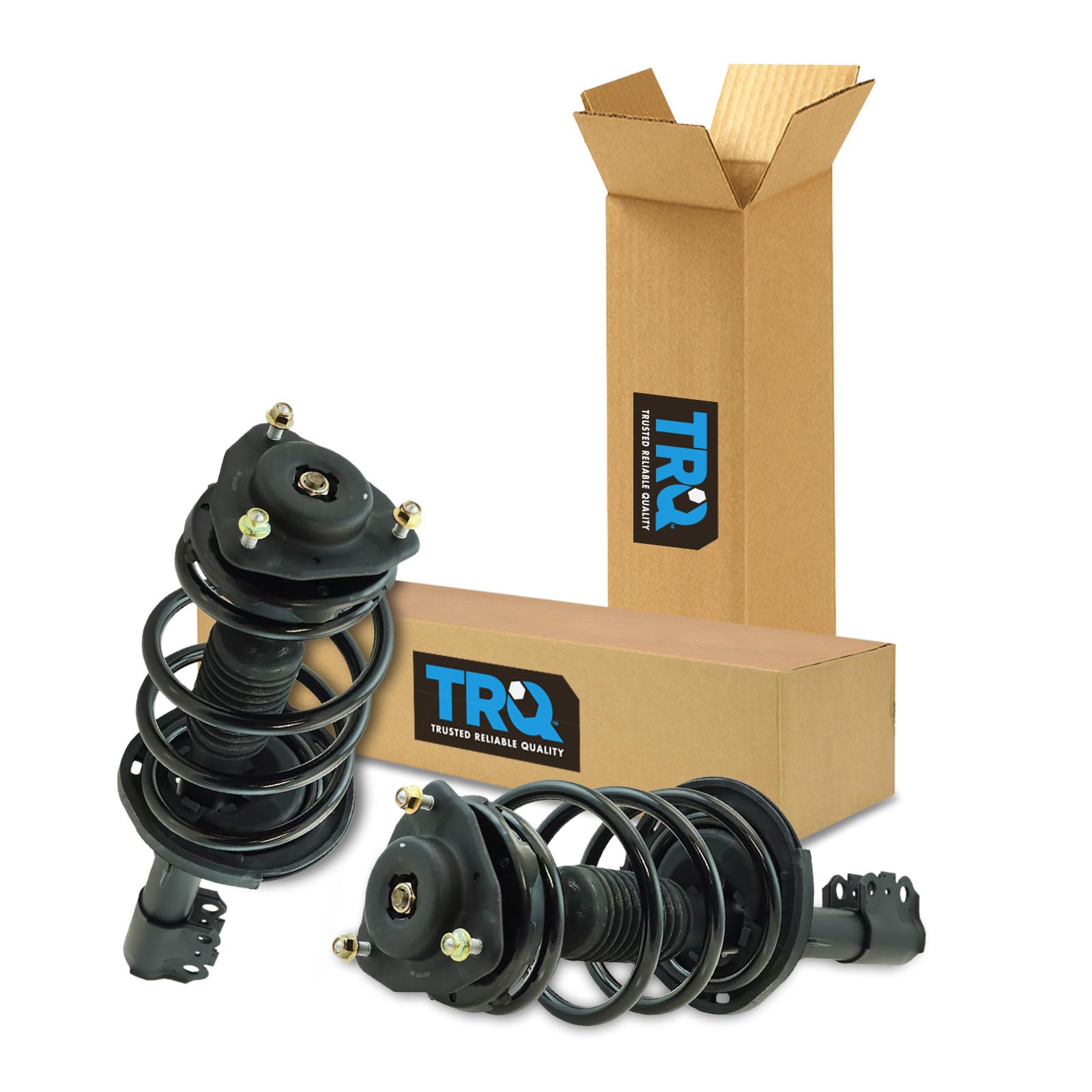 TRQ Front Left and Right Strut and Spring Assembly Set Loaded Pre-Assembled