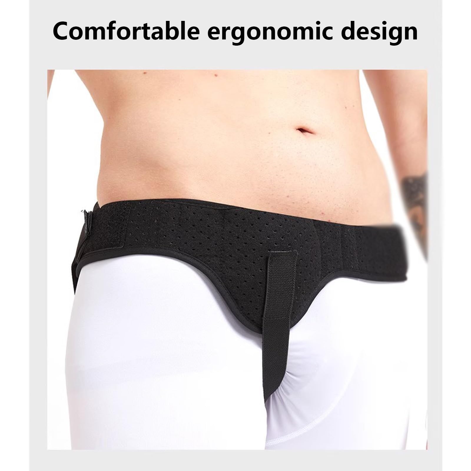 Fascia Ernia Inguinale Uomo, Cinto Erniario, Cintura Per Ernia Inguinale, Cintura di Supporto Per Ernia Inguinale Unilaterale Per Uomo E Donna Con Cuscinetto di Compressione Rimovibile(X-Large)