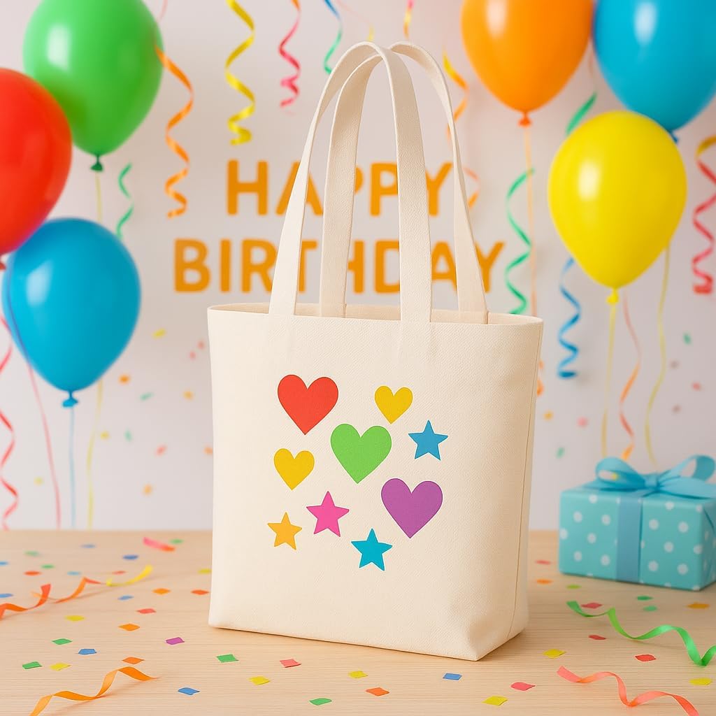 Blank Small Canvas Tote Bags, DIY Craft for Heat Transfer, Screen Printing, Painting, Personalized Custom Bag