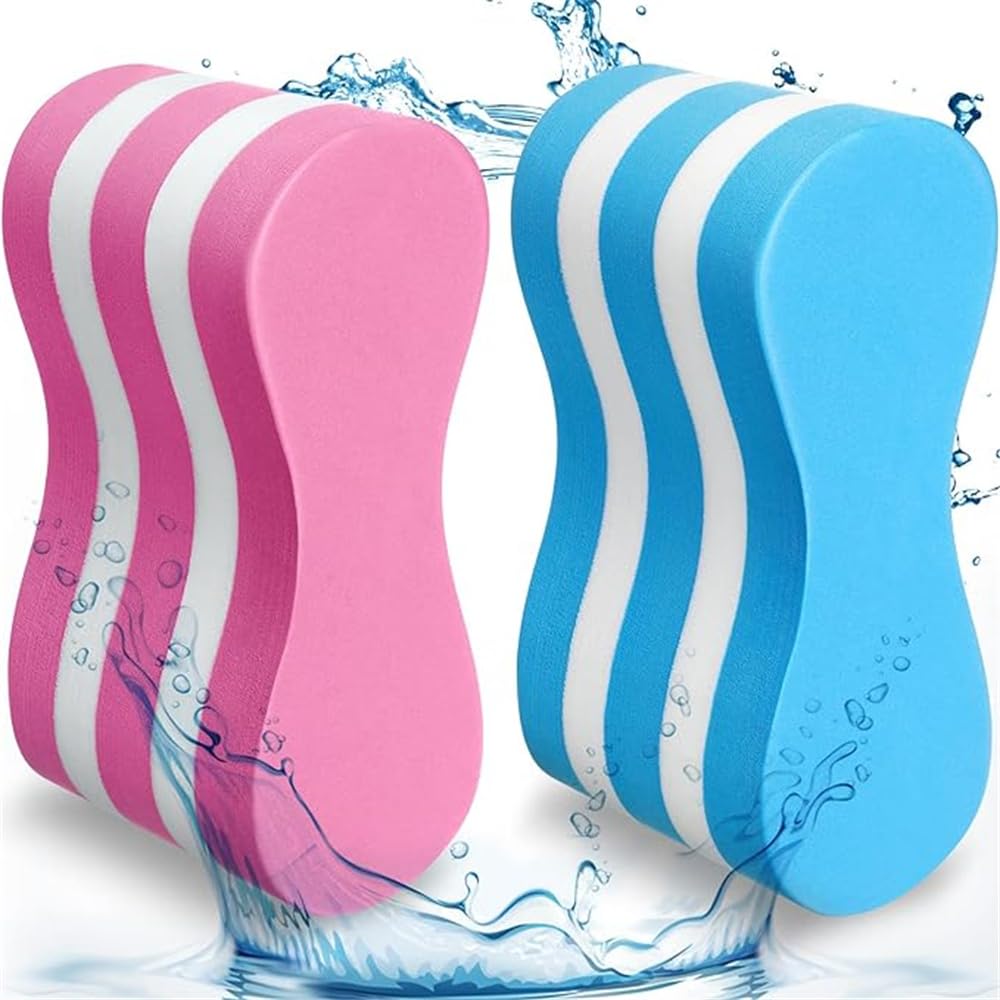 ELECDON5 Layer Swimming Pull Buoy, EVA Leg Float Swim Gear Lap Swim Accessories, Pool Exercise Equipment for Kids Adults Beginners Pool Training Aid, Legs and Hips Support for Swimming, 2 Pcs