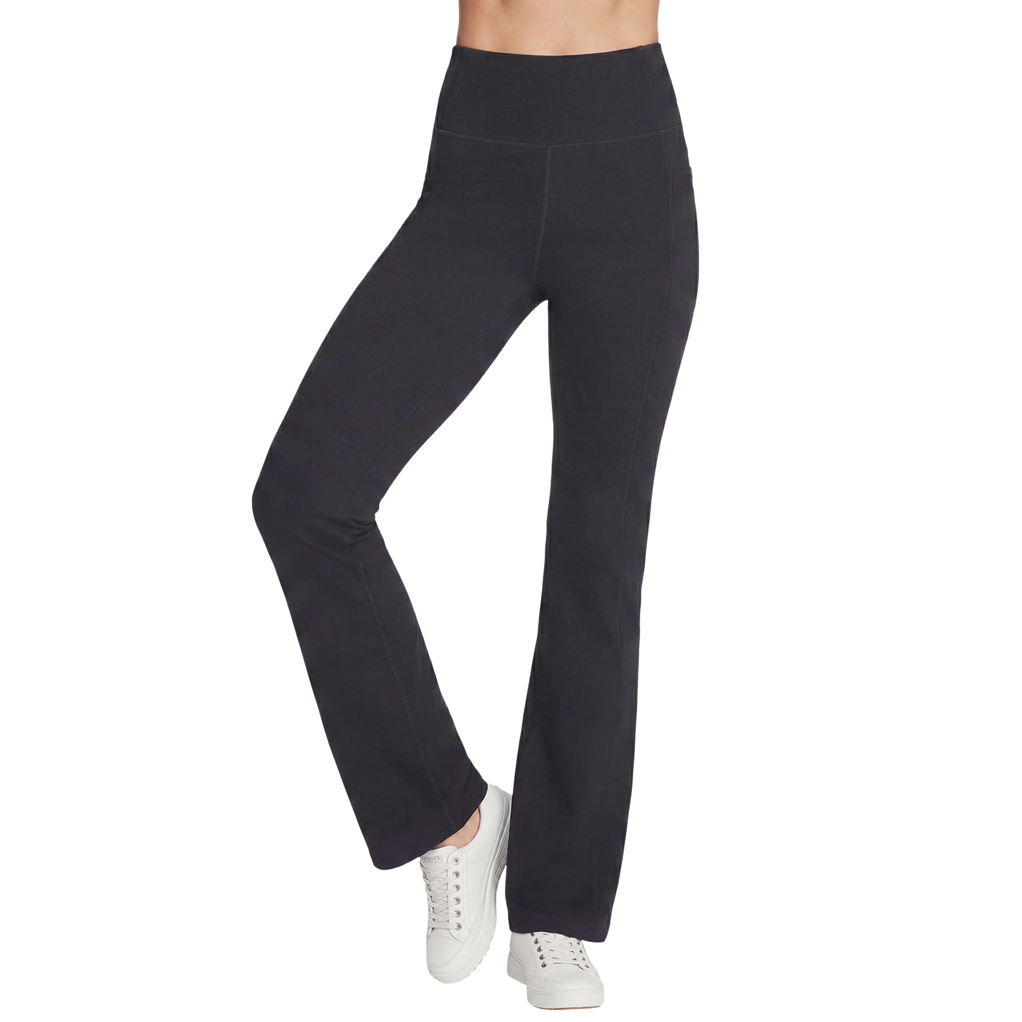 Skechers Women's Go Walk High Waisted Evolution Flare Pant Leggings