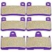 SCITOO Kevlar Carbon Fiber Brake Pads Fit for 04 05 06 Suzuki GSXR1000,04 05 Suzuki GSXR600,04 05 Suzuki GSXR750