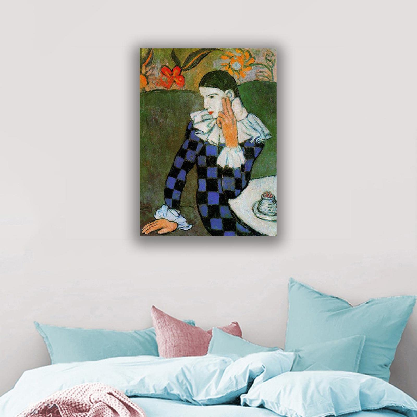 Amazon｜Pablo Picassoパブロ・ピカソアートプリント-「ハーレクイン