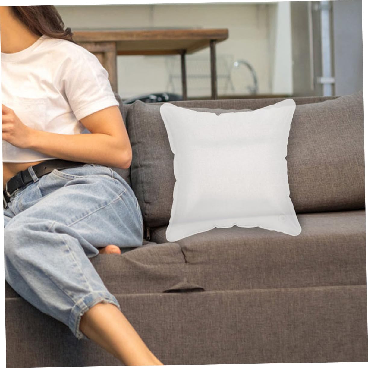 Cuscino Gonfiabile Trasparente per Viaggio e Trekking, Pvc