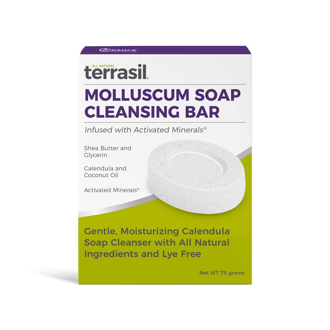 Terrasil Molluscum Soap Natural Relief for Molluscum Contagiosum (75g