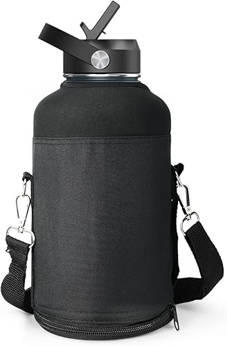 Miniatura 6 de BUZIO Bolsa de transporte para botellas de agua de 64 onzas, 87 onzas, 128 onzas, transporta, protege y aísla tu frasco con este transportador de