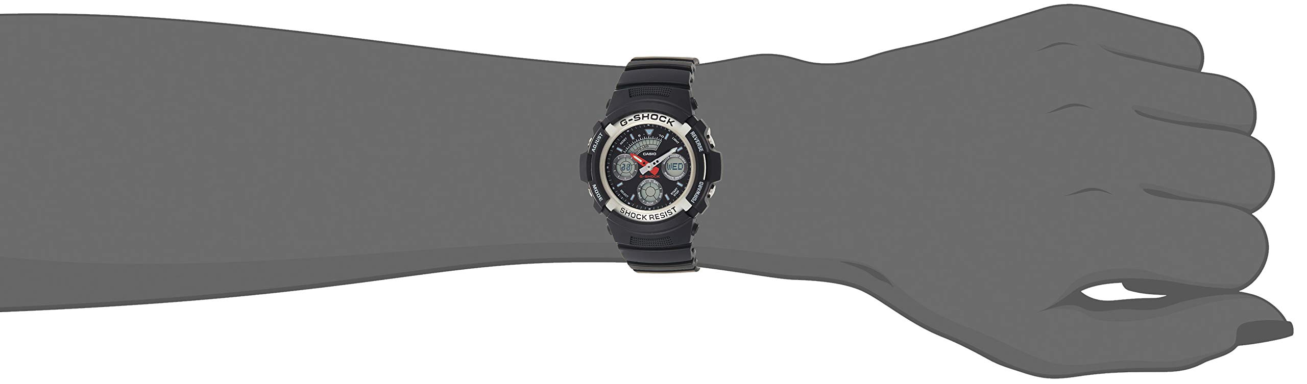 Casio G-Shock ana-digi cronografo da uomo AW590 – 1 A orologio sportivo