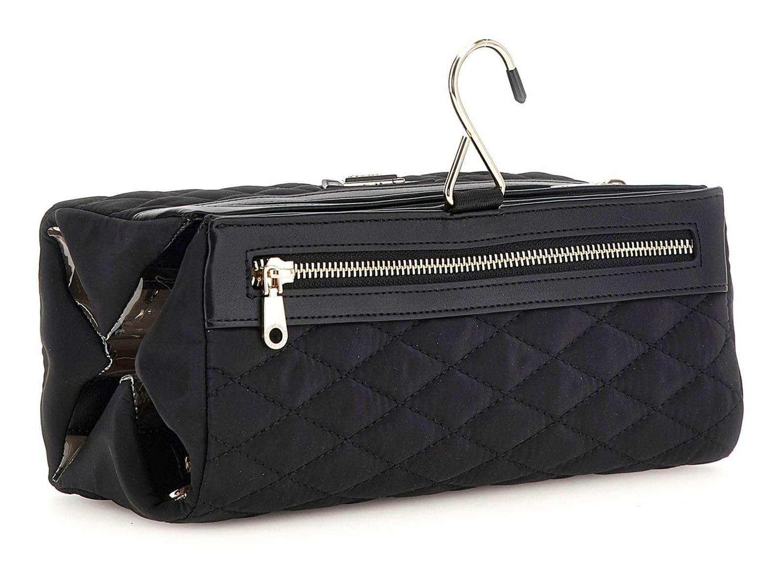 GUESS Borsa donna beauty viaggio tessuto trapuntato nero B25GU194 PW7491P4461