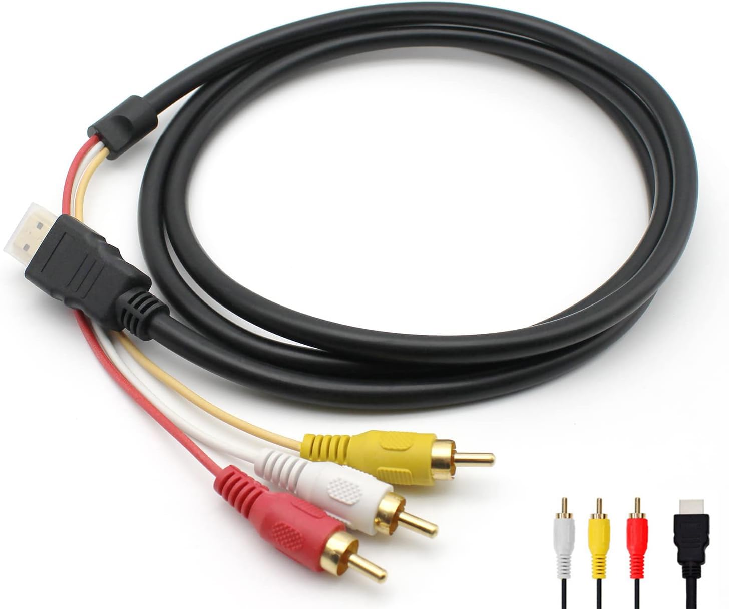 HDMI to RCA Cable, 1080P HDMI Male to 3-RCA Audio Malaysia