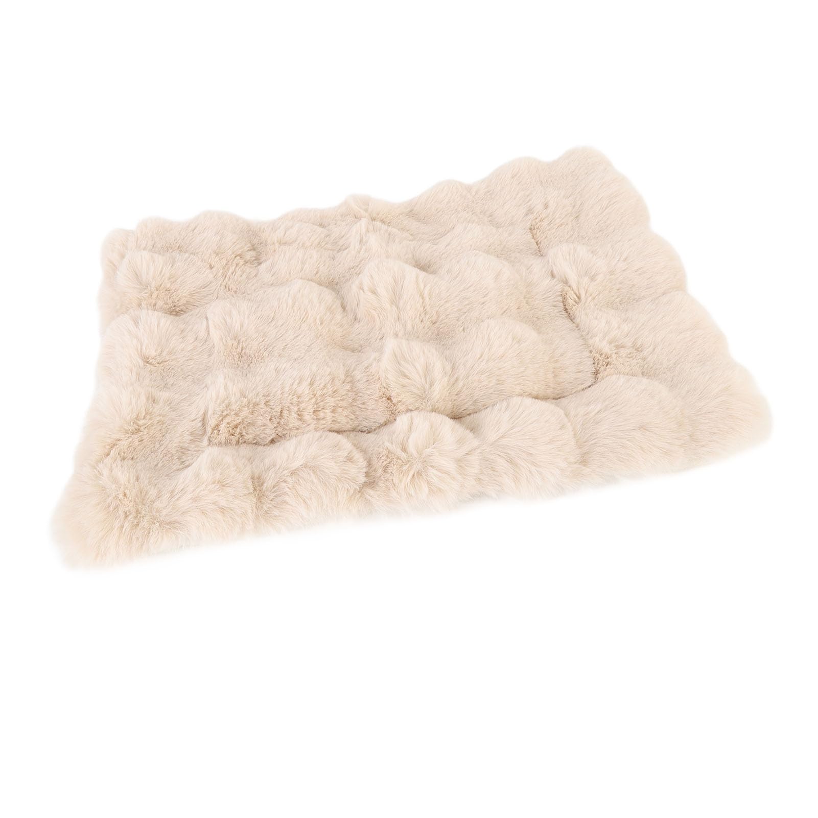 Yinhing Pet Bed Mat for Dogs Cats Ultra Soft Plush Kennel Pad 34x49cm Warm Cozy Sleeping Mat Thickened Support for Dogs Cats Easy Pet Crate Bed (S)