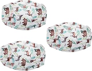 Totority Capa De Colchão De Berço 3 Peças Tapete De Berçário Neutro Berços De Criança Topper De Colchão De Bebê Protetor De Colchão De Bebê Topper De Algodão Berço Colchão Capa