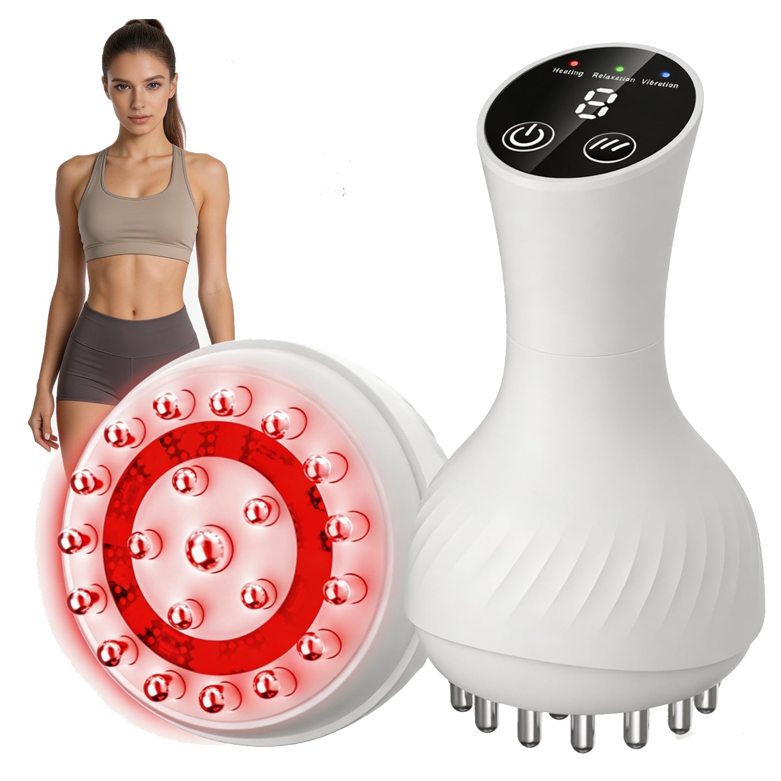 Photo 1 of **ISSUES FUNCTIONING / POSSIBLY FOR PARTS*** HarrFlow Lymphatic Drainage Massager & Anti Cellulite Massage Tool, Lymphatic Massager,Helps Reduce Stretch Marks & Cellulite?for Belly, Arms & Legs,Body Sculpting Machine with Heat & Vibration
