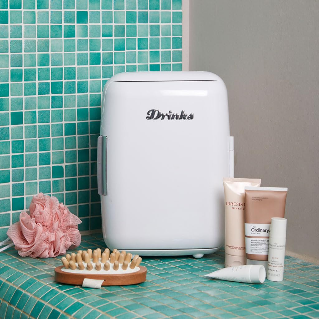 Balvi Nevera Drinks Color Blanco Mini Nevera portátil Matiene Sus Alimentos o Bebidas a la temperatur
