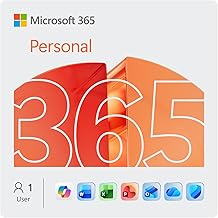 Microsoft 365 Personal | 12-Month Subscription, 1 person | Word, Excel, PowerPoint | 1TB OneDrive cloud storage | PC/Mac Instant Download | Activation Required