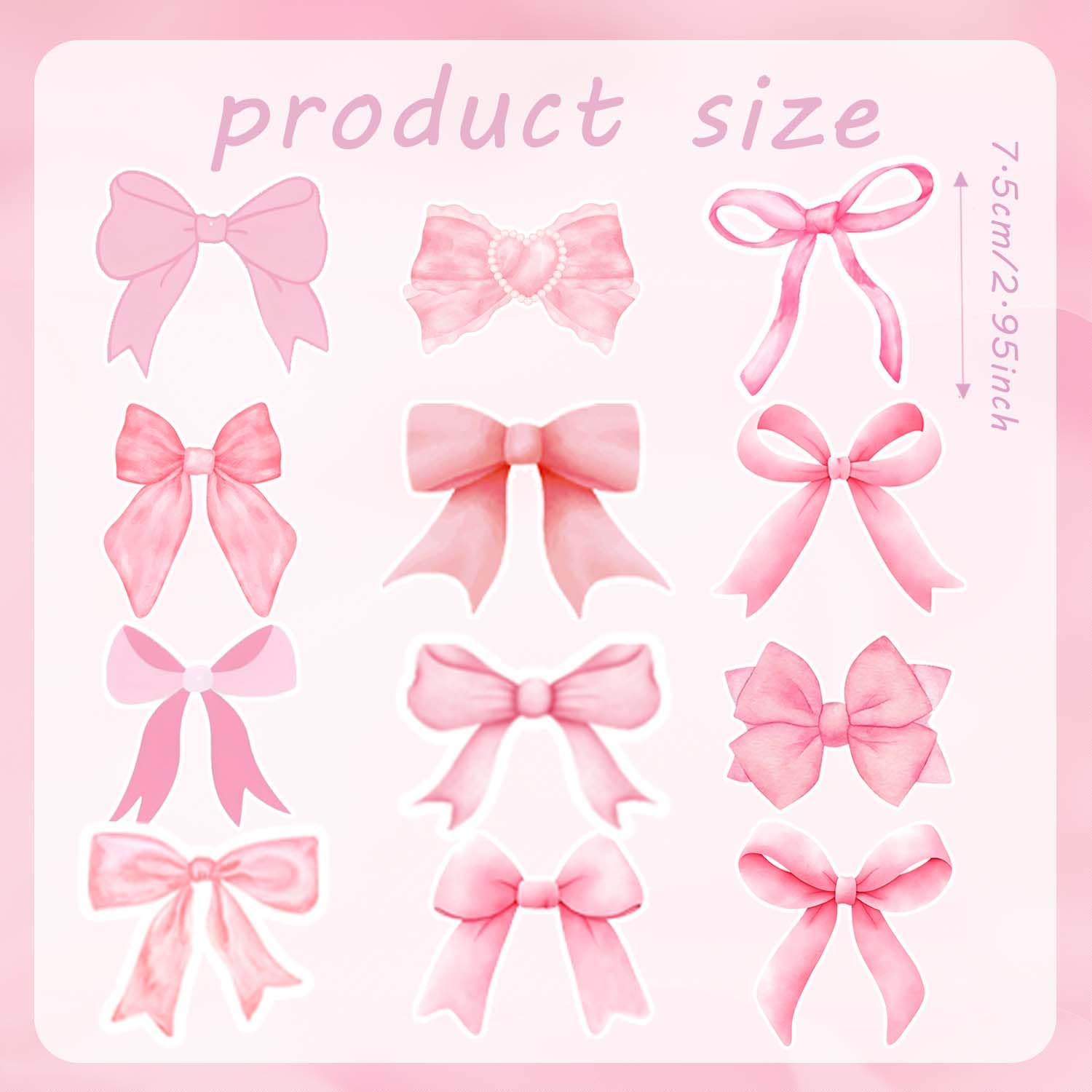 24PCS Coquette Bow Cupcake Toppers, Pink Bow Coquette Birthday Cake Decorations for Bachelorette Bridal Engagement Wedding Girl Baby Shower Bow Theme Party Decor