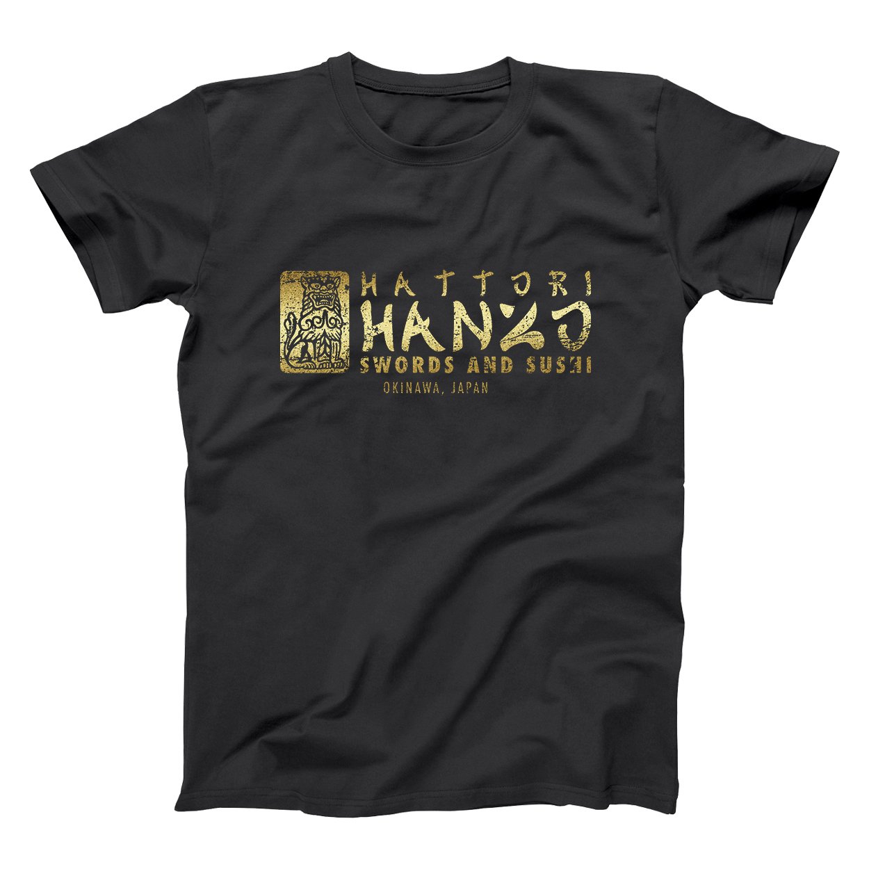 Hattori Hanzo Swords and Sushi Funny Classic Comedy Retro 90s Humor Mens Big and Tall T-Shirt
