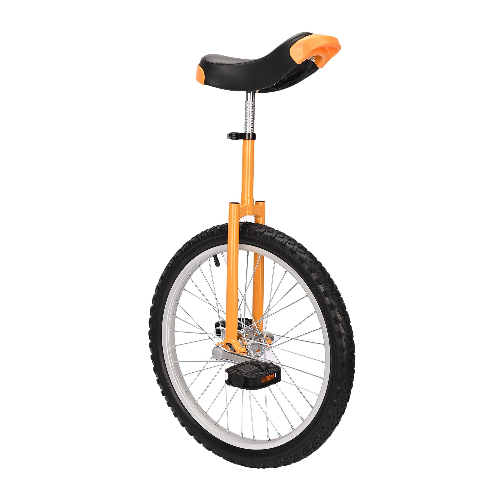 uyoyous Monociclo 20 pollici Unicycle Balance Training Monociclo regolabile in altezza per adulti, bambini, principianti e professionisti, unisex, giallo