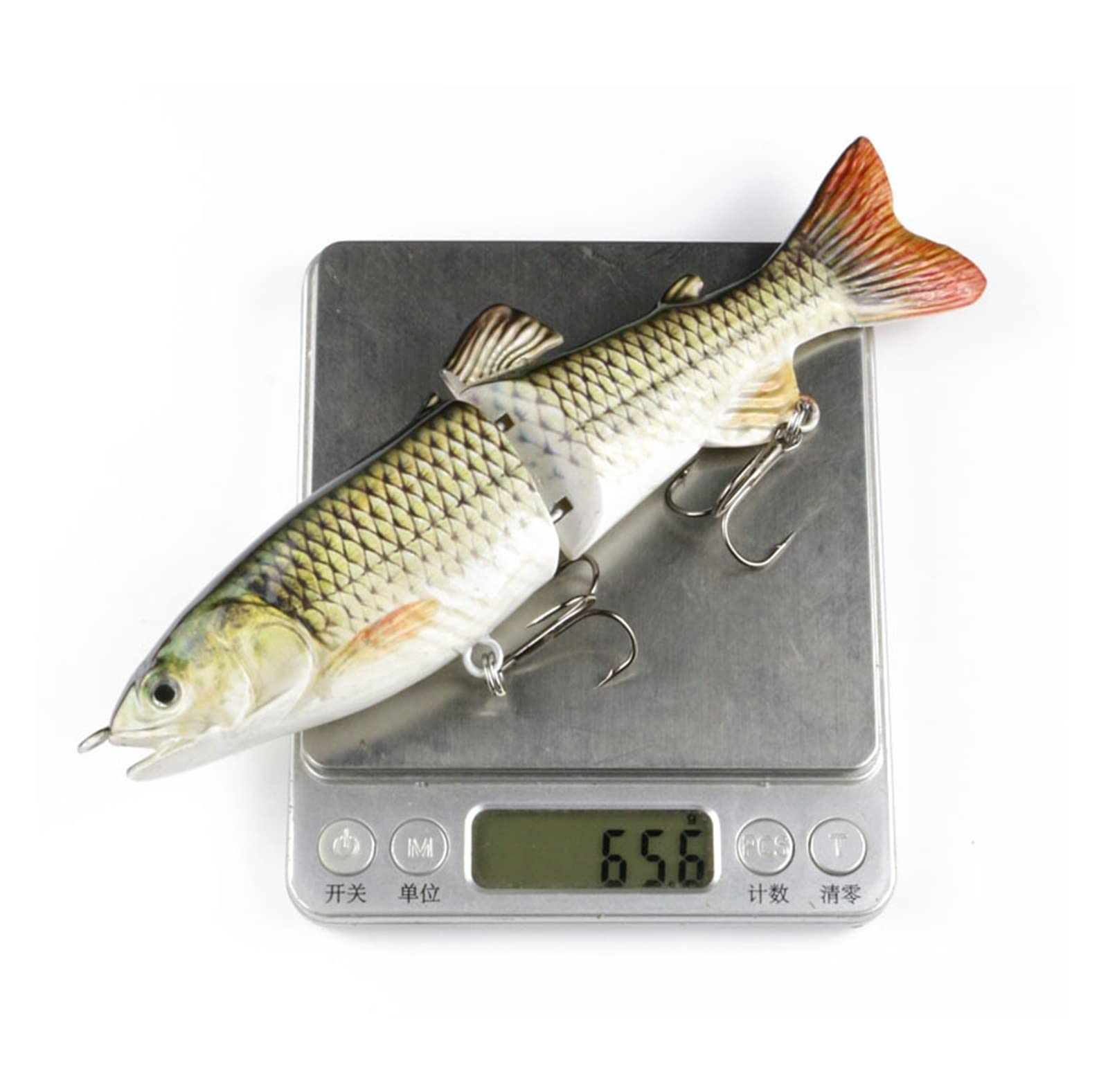 Przynęty wędkarskie, 3D Eyes Miękka przynęta wędka Duży rozmiar 2 segmenty Łączona przynęta 18 cm 65,6 g Swimbait Crankbait Pstrąg Muskie Sea Fish Lure Glide Pływanie