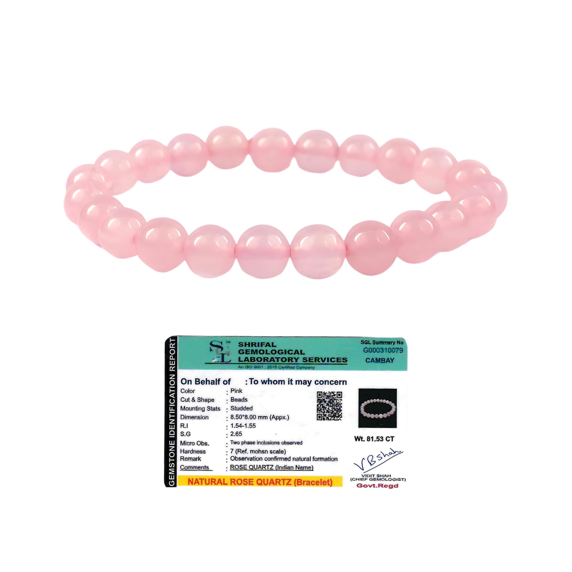 Ikka Jewels Authentic Rose Quartz Bracelet - Promotes Emotional Balance & Radiance - Lab-Certified Quality - AAA Grade 8mm Beads (B0DC5T38W1) Amazon Price History, Amazon Price Tracker