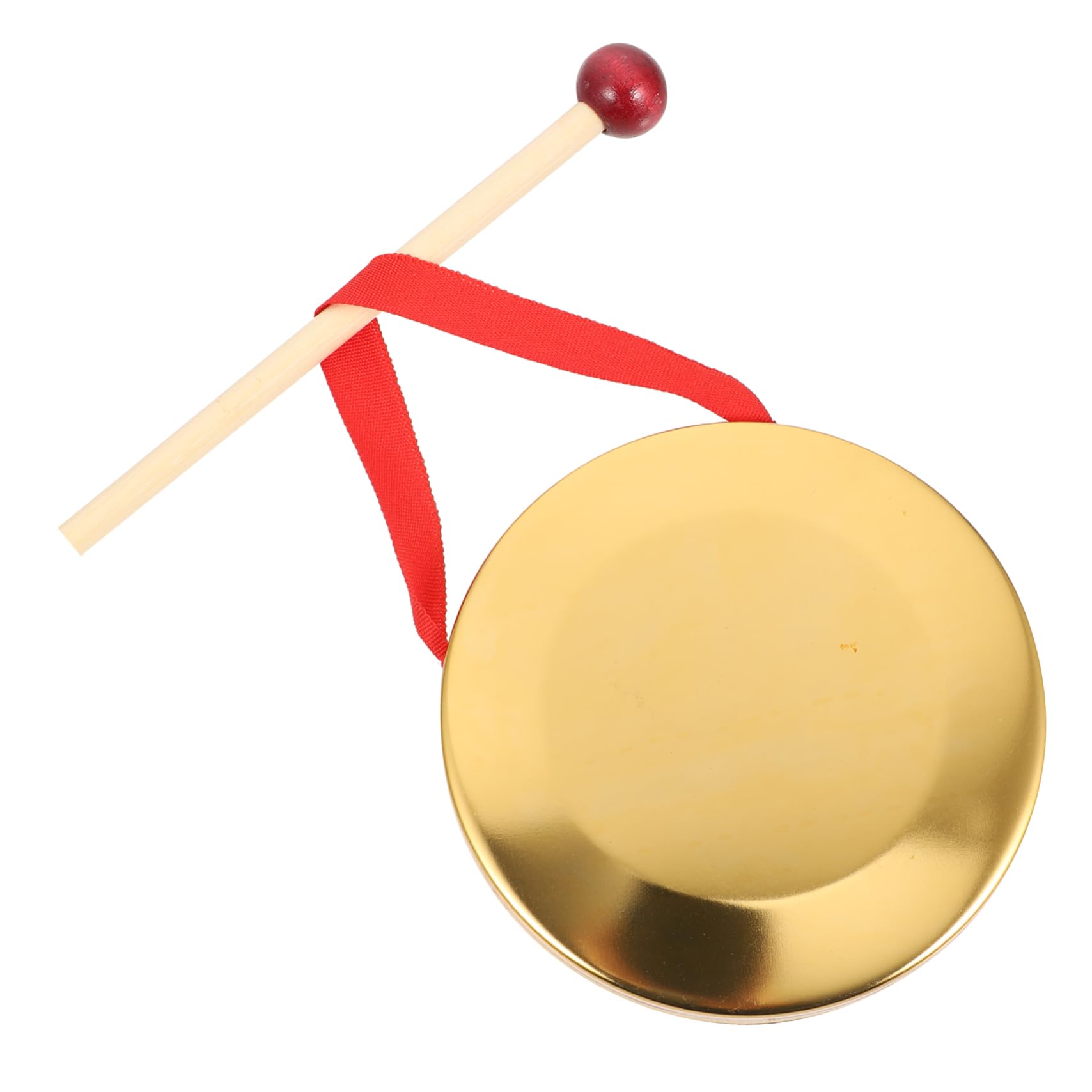BESPORTBLE 1set Hand Copper Gong Traditional Chinese Percussion Instrument for Celebrations Copper Material present for Adults Loud Sound for Attention and Atmosphere