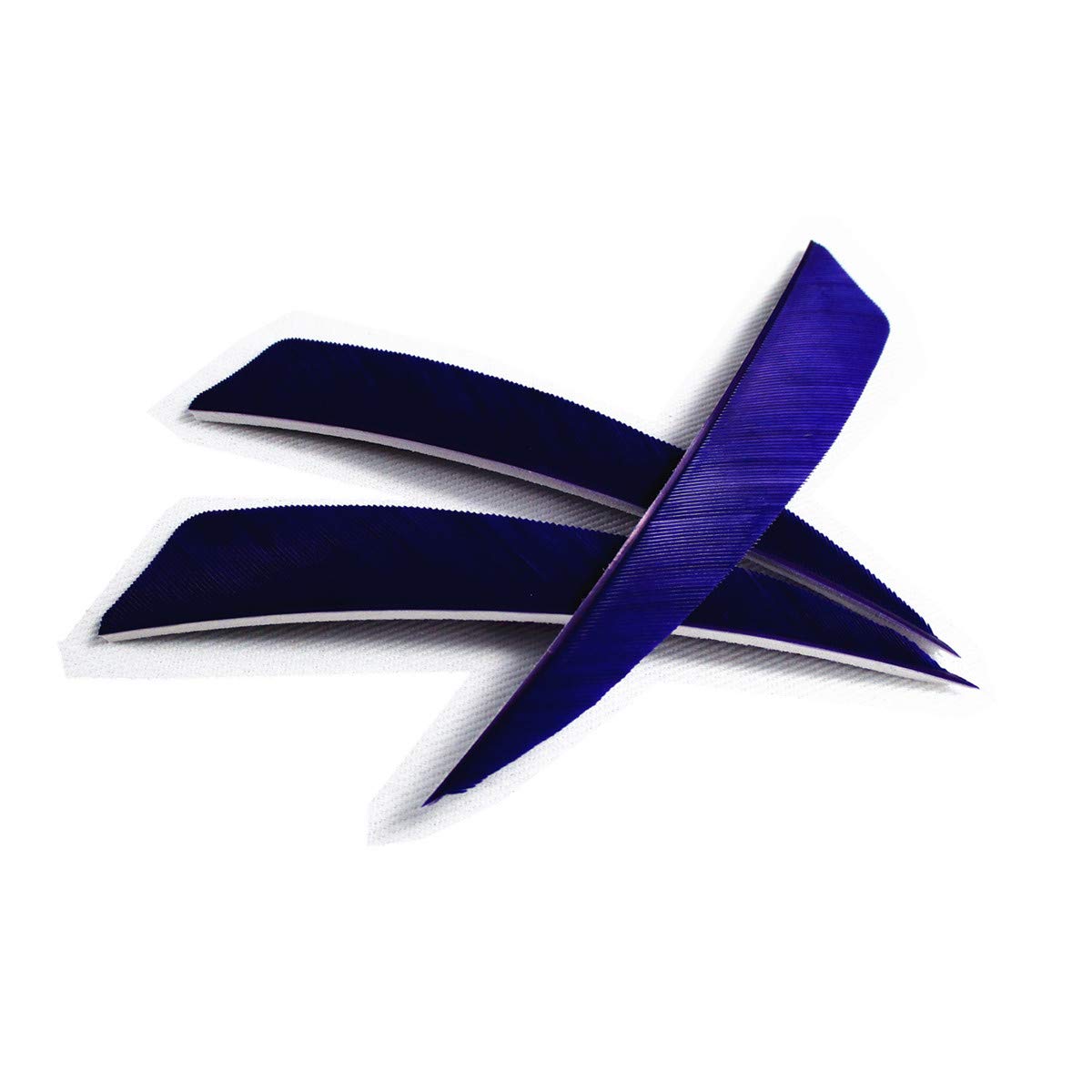 Letszhu Archery Arrows Feather Fletching 4 Inch Real Turkey Vanes for Hunting Target Shooting (25 Pack) (Purple)