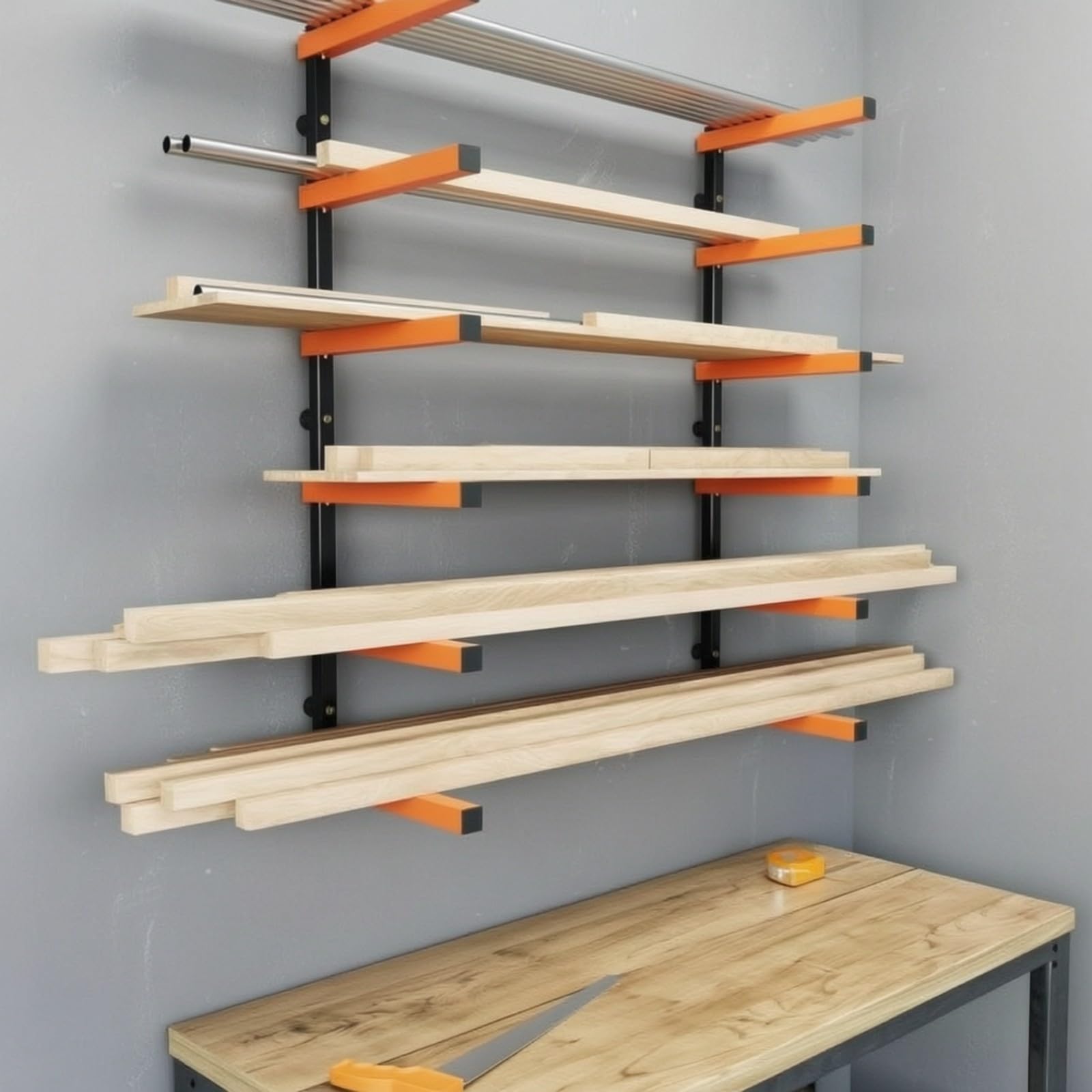 Organizador Metálico Pared Industrial