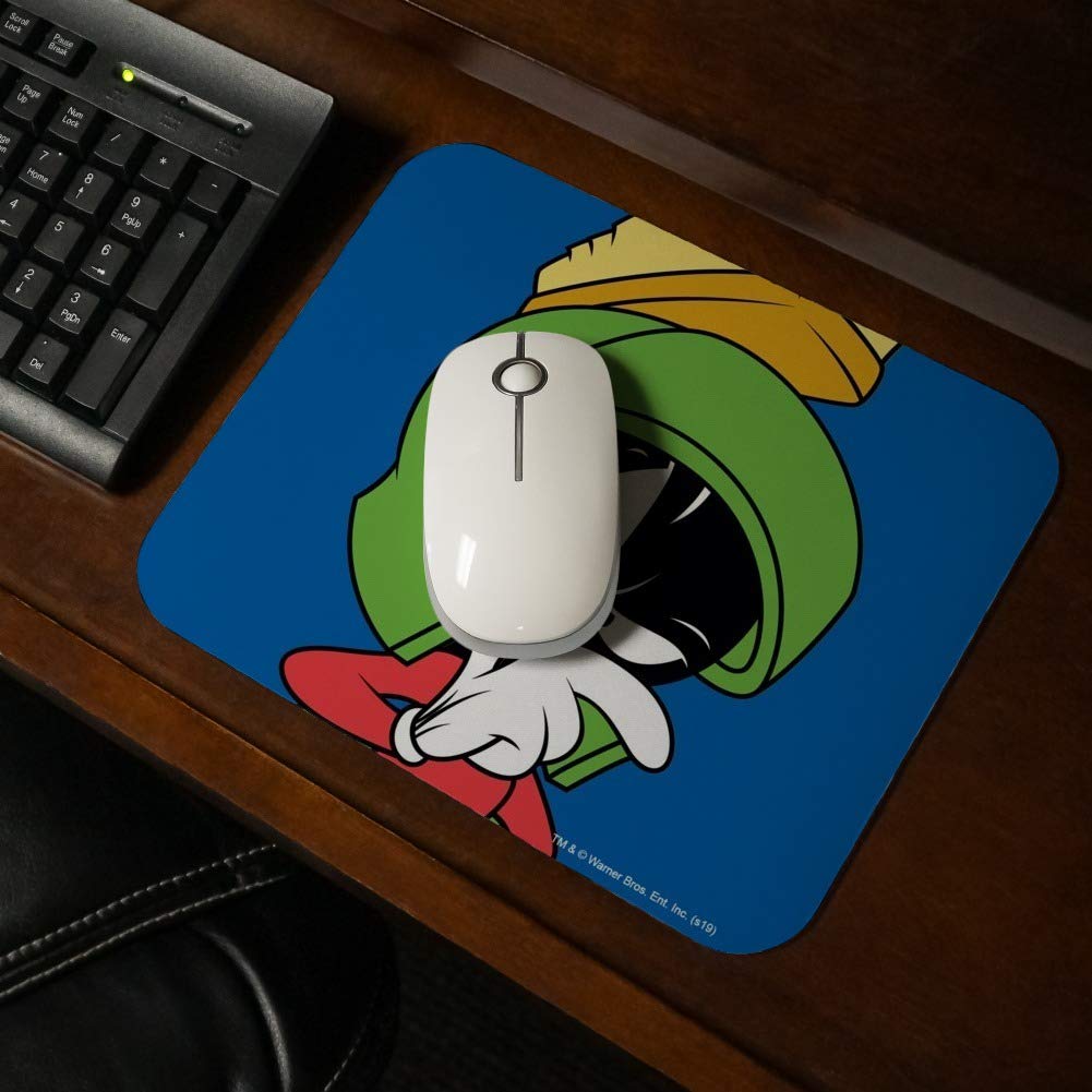 Looney Tunes Marvin The Martian Low Profile Thin Rubber Mouse Pad Mousepad