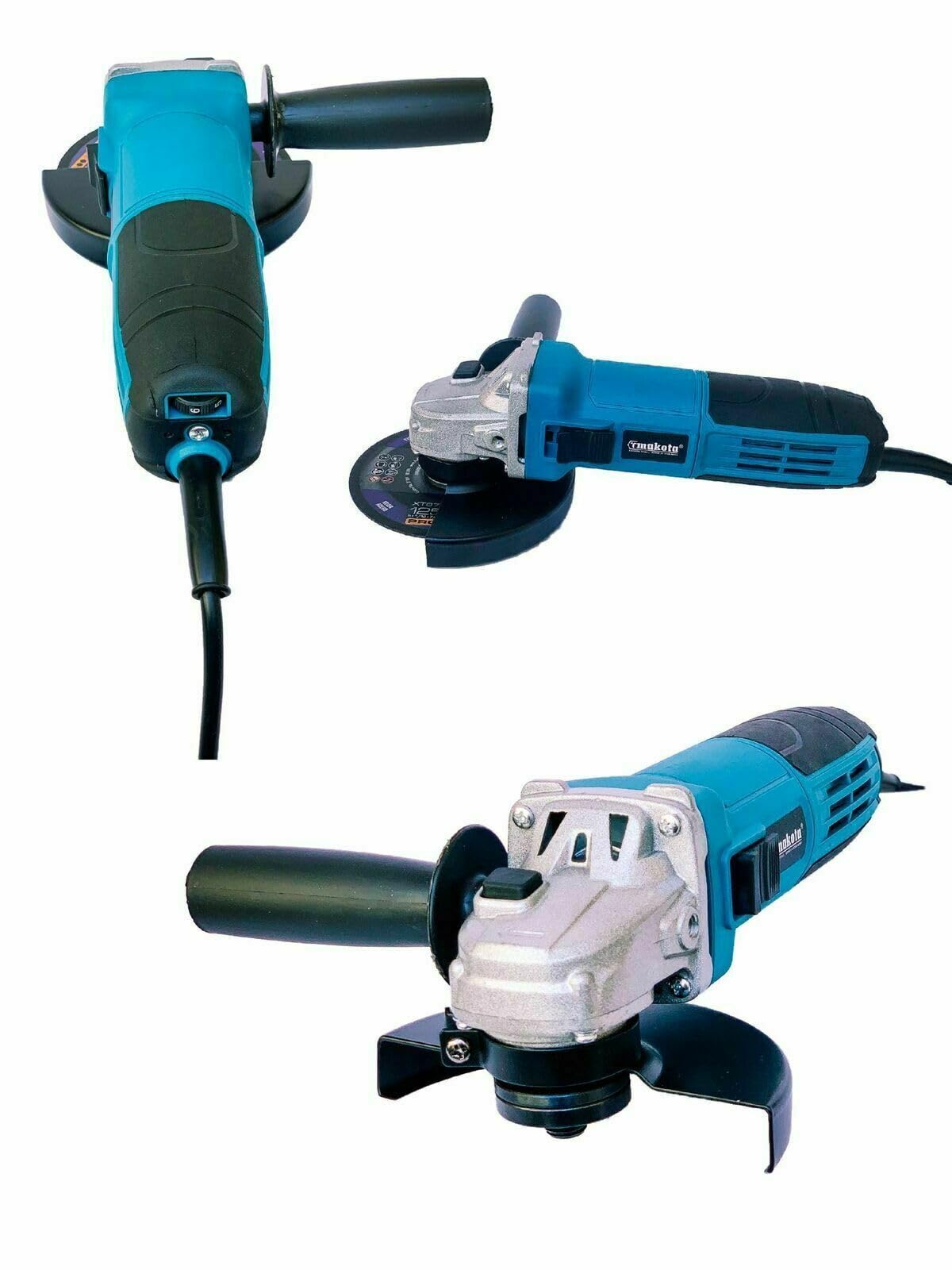 SA1 Smerigliatrice angolare elettrica 1000W 125mm, Flex con regolazione elettronica della velocità - Chiave di serraggio inclusa