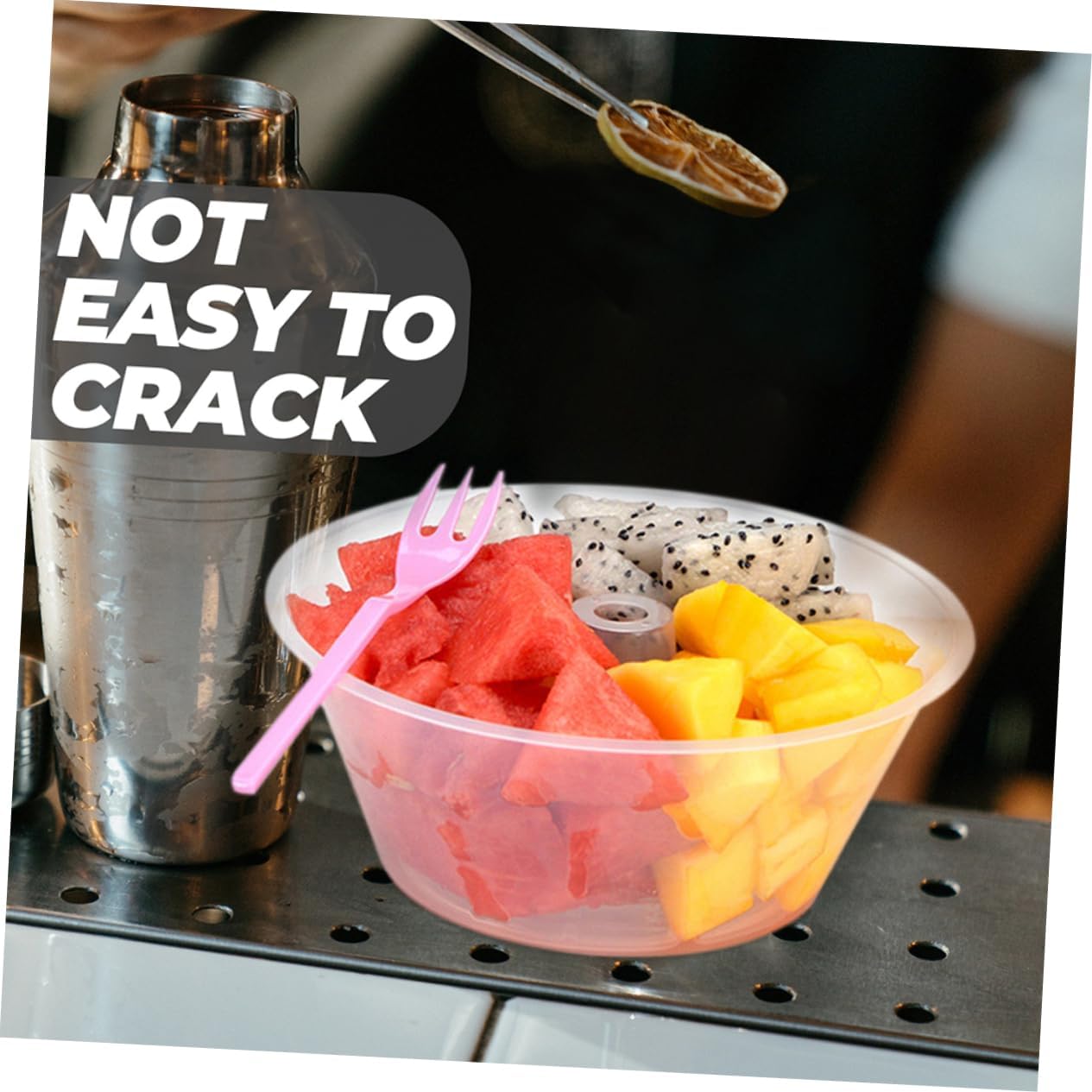 25pcs Plastic Serving Bowls for Snacks Desserts and Salads Transparent for Popcorn Fries and Fried Chicken for Gatherings and Home Use