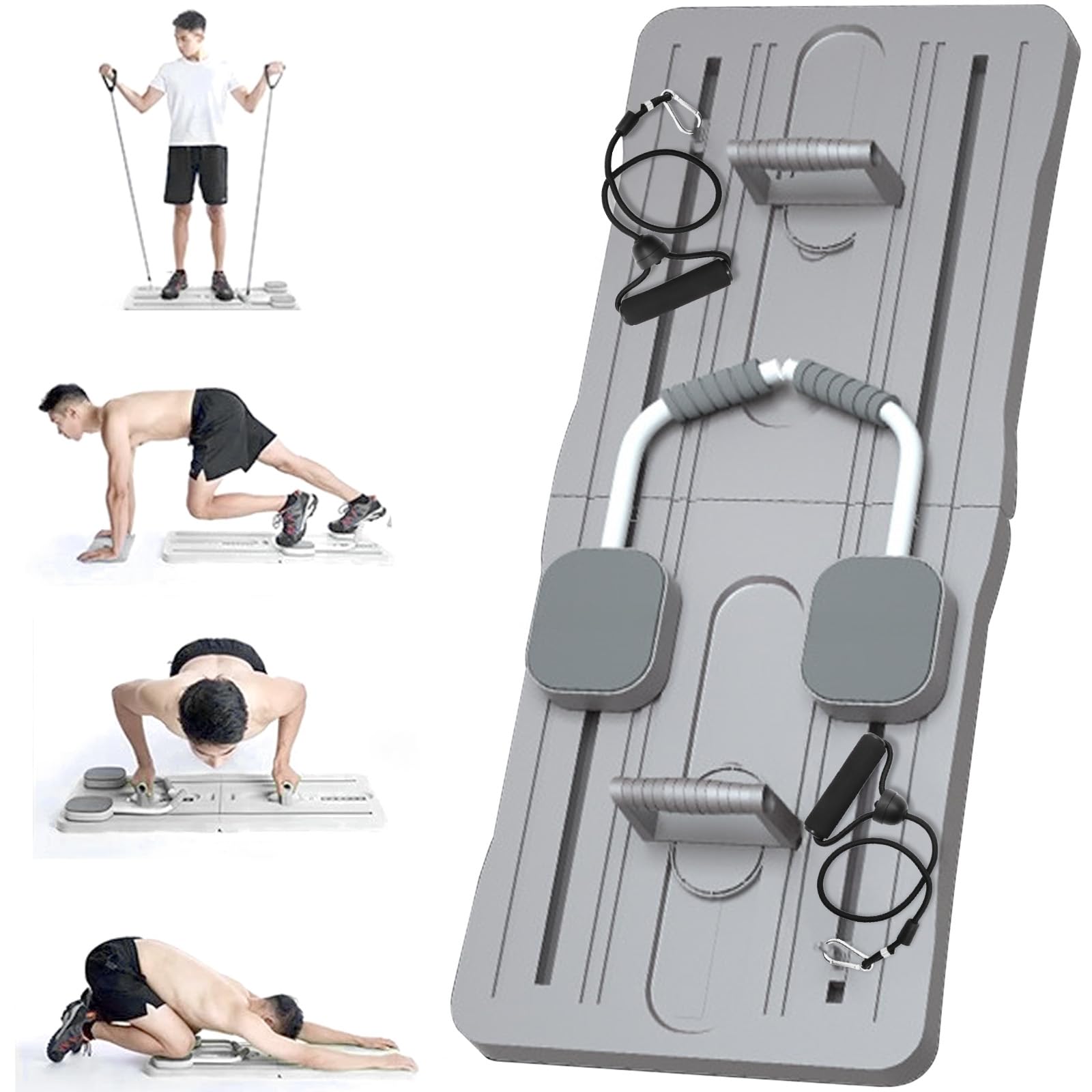 Pilates Reformer Board – Piastra multifunzione per esercizi addominali per forza core, equilibrio, flessibilità e allenamento a tutto il corpo, ideale per principianti e appassionati di fitness