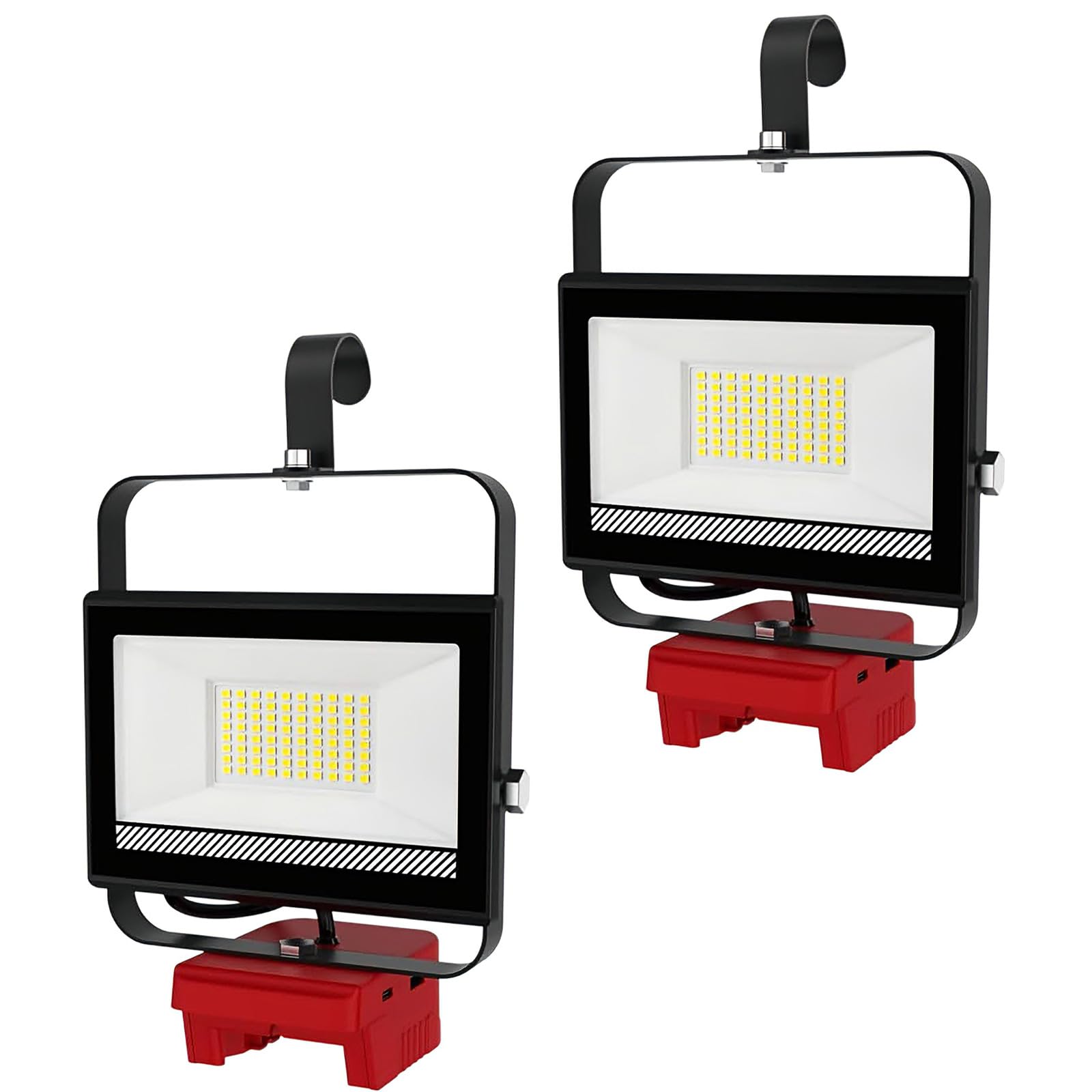 Kaeltsyn 2Pcs Quick Charging Rechargeable Light For Outdoor Use Camping Professional Work And Emergencies Situations High Brightness Led Portable Portable Led Work Light Adjustable Head Design