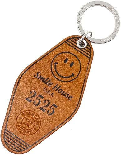 Amazon Standard Factory モーテル ホテル キーホルダー スマイル レザー キーホルダー 革 かわいい キーリング Brown Mkr 001a ジュエリー 通販 Amazon Standard Factory モーテル ホテル キーホルダー スマイル レザー キーホルダー 革 かわいい キーリング Brown Mkr 001a ジュエリー 通販