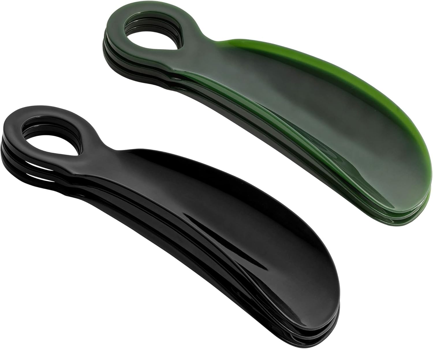 5.5” Plastic Shoe Horns for Men & Women (Pack of 6) Small Portable Lazy Shoe Helper Travel