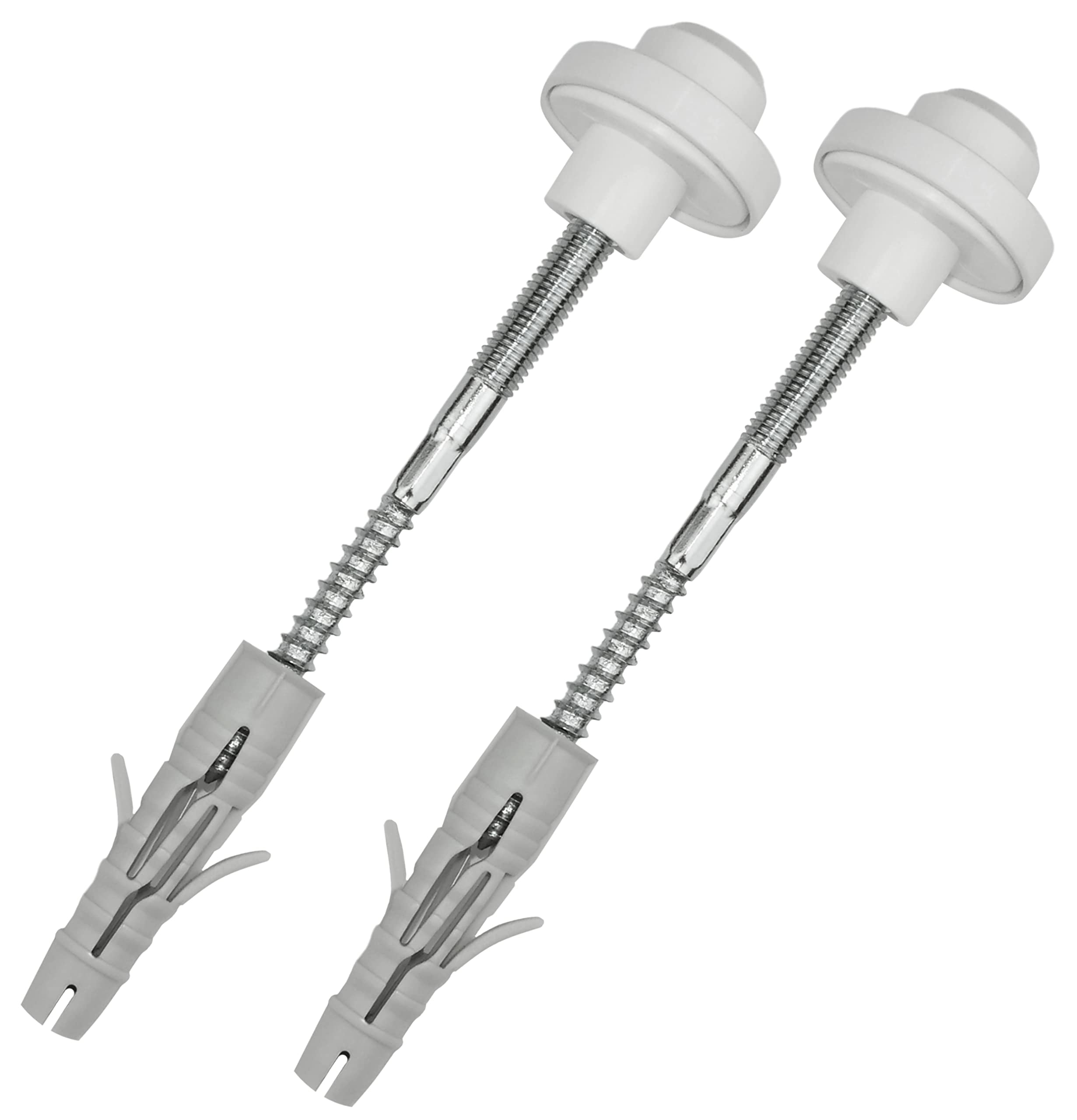 AERZETIX - C57810 - Kit di fissaggio a parete per lavabo sanitario sospeso - prigionieri filettati M8x120mm - tasselli Ø12x60mm - set di montaggio per lavabo