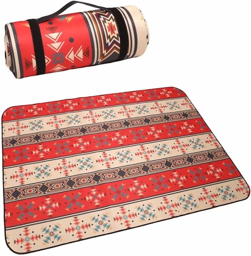 Kerio Outdoor Picnic Blanket Waterproof Sandproof Beach Picnic Mat - Machine Washable - Folding Camping Rug - for Park Outdoor Hiking - 59"x79"