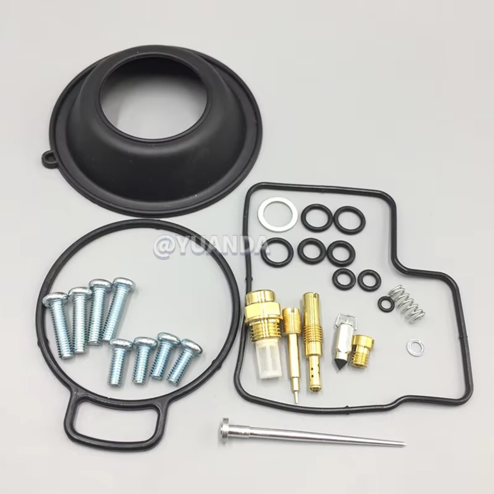 Kit Reconstrucción Reparación Carburador Motocicleta Aguja Flotante para Reemplazo Diafragma Junta Asiento para Goldwing GL1500SE 1992-2000 Kit de ReconstruccióN Carburador(Set 2)